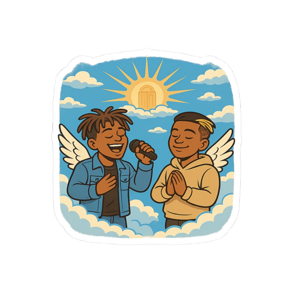 Legends in Heaven Bold Heartfelt Vinyl Sticker