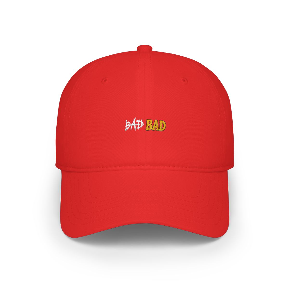 Rebellious Bad Embroidered Washed Black Hat
