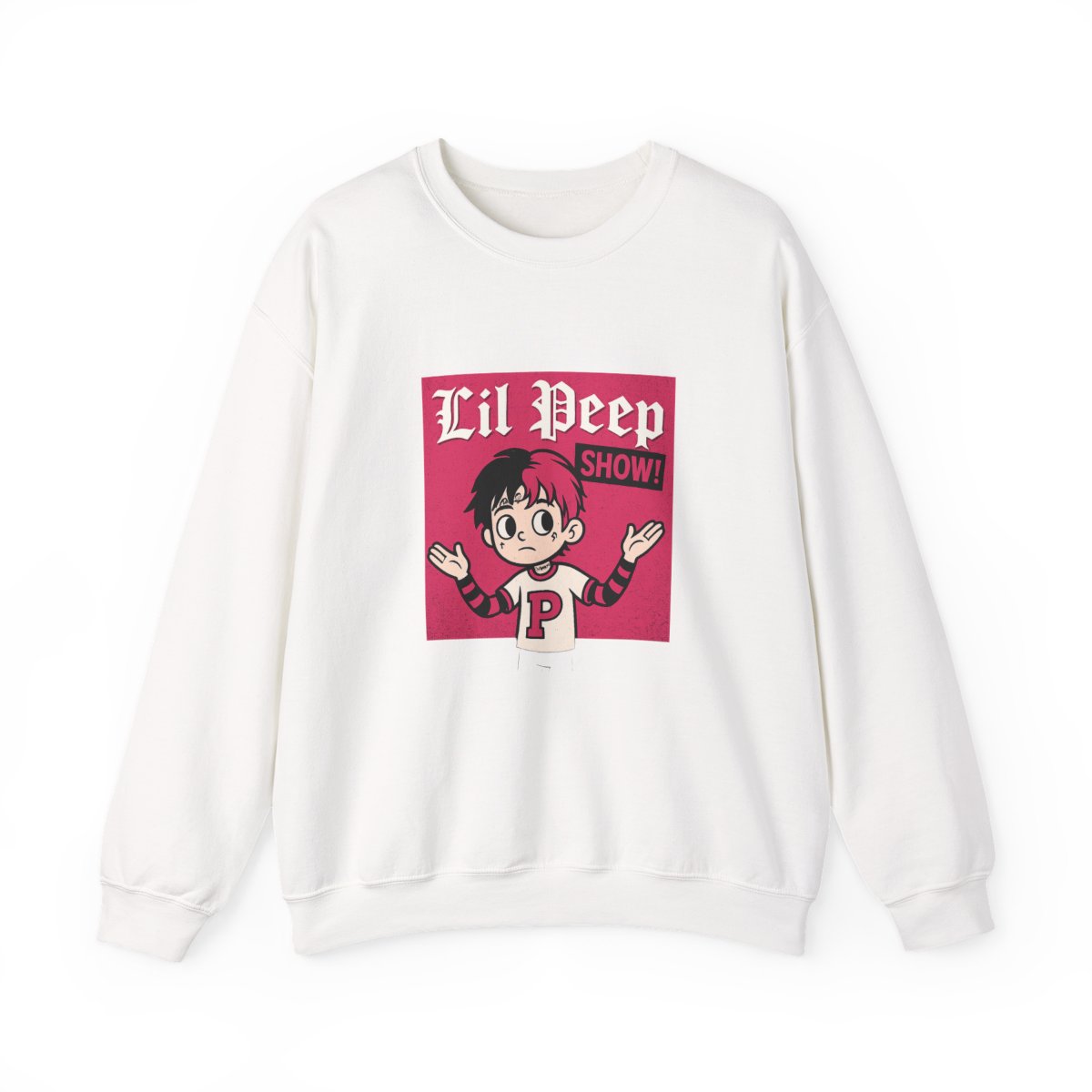 Lil Peep Show Cartoon Graphic Sweatshirt
