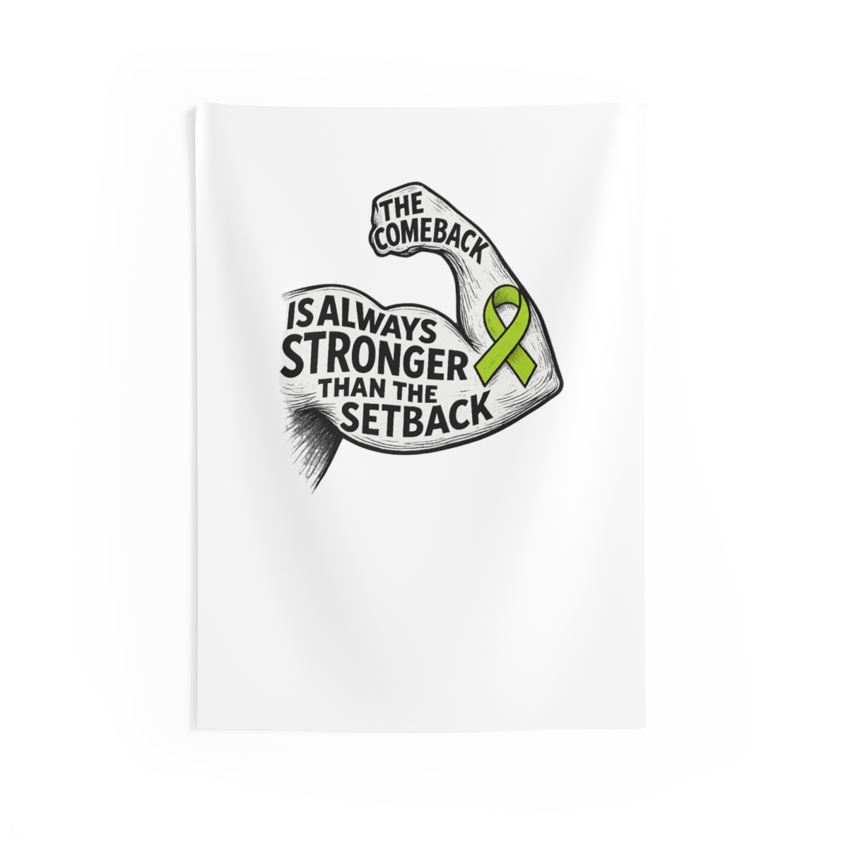 Comeback Stronger Lymphoma Awareness T-Shirt Tapestry