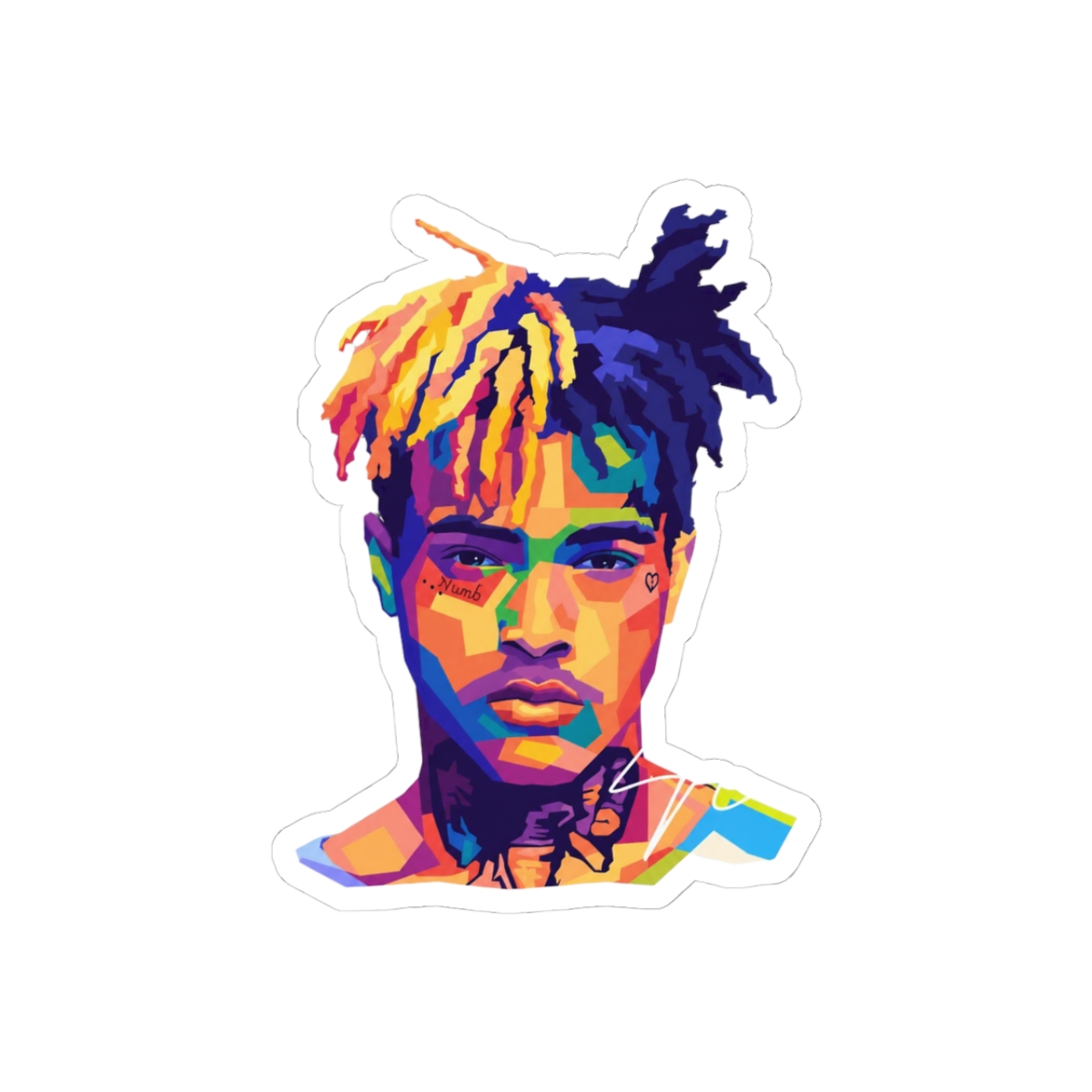 XXXTentacion Rapper Pop Art Sticker