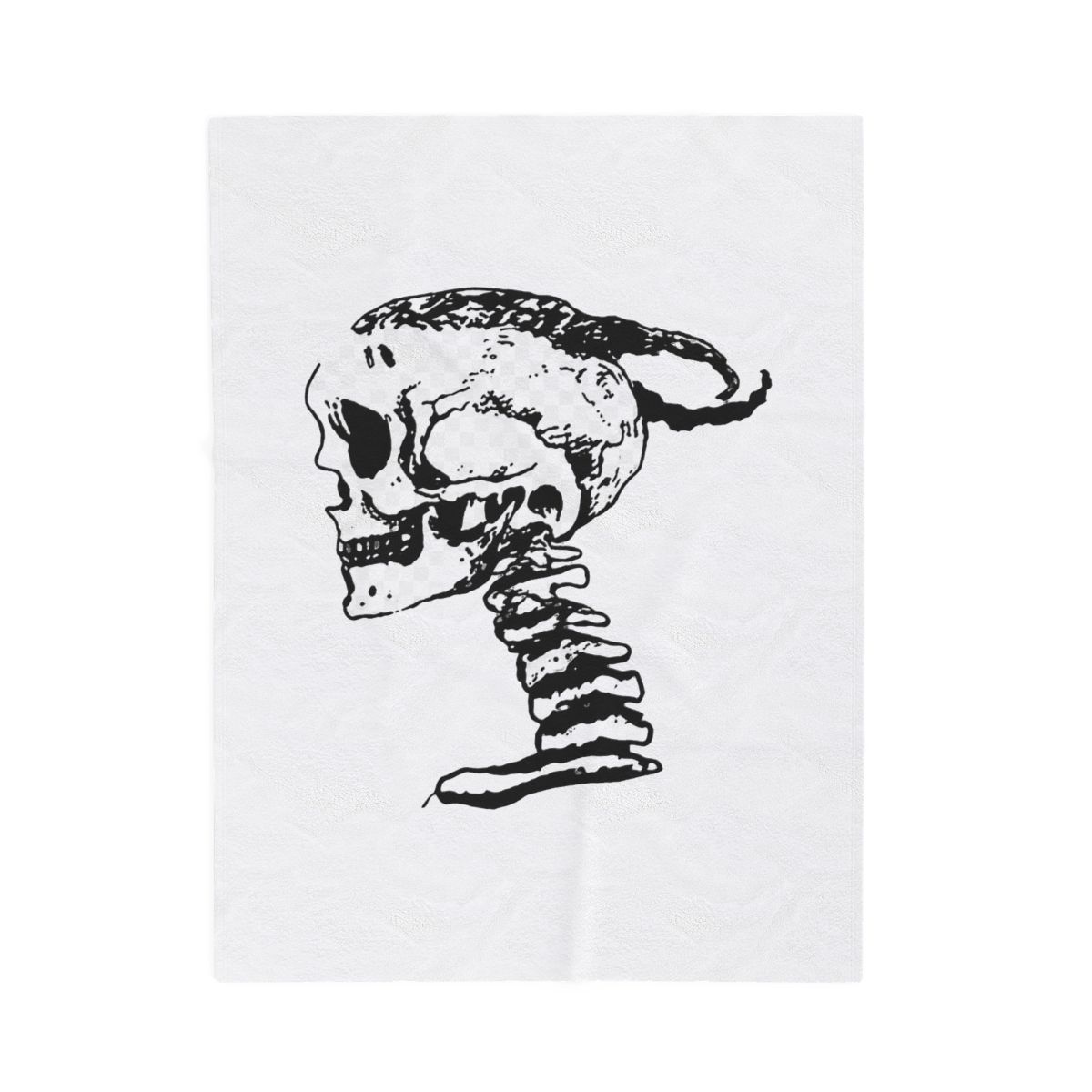 XXXTentacion Skull Logo Blanket | Bold Rap Fan Home Decor