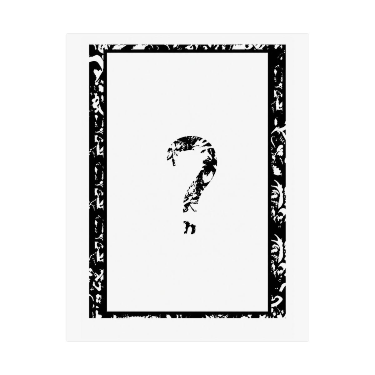 Question Mark ? Poster, XXXTentacion, Premium Poster, High Quality, Clean Artwork, Extended, No Text