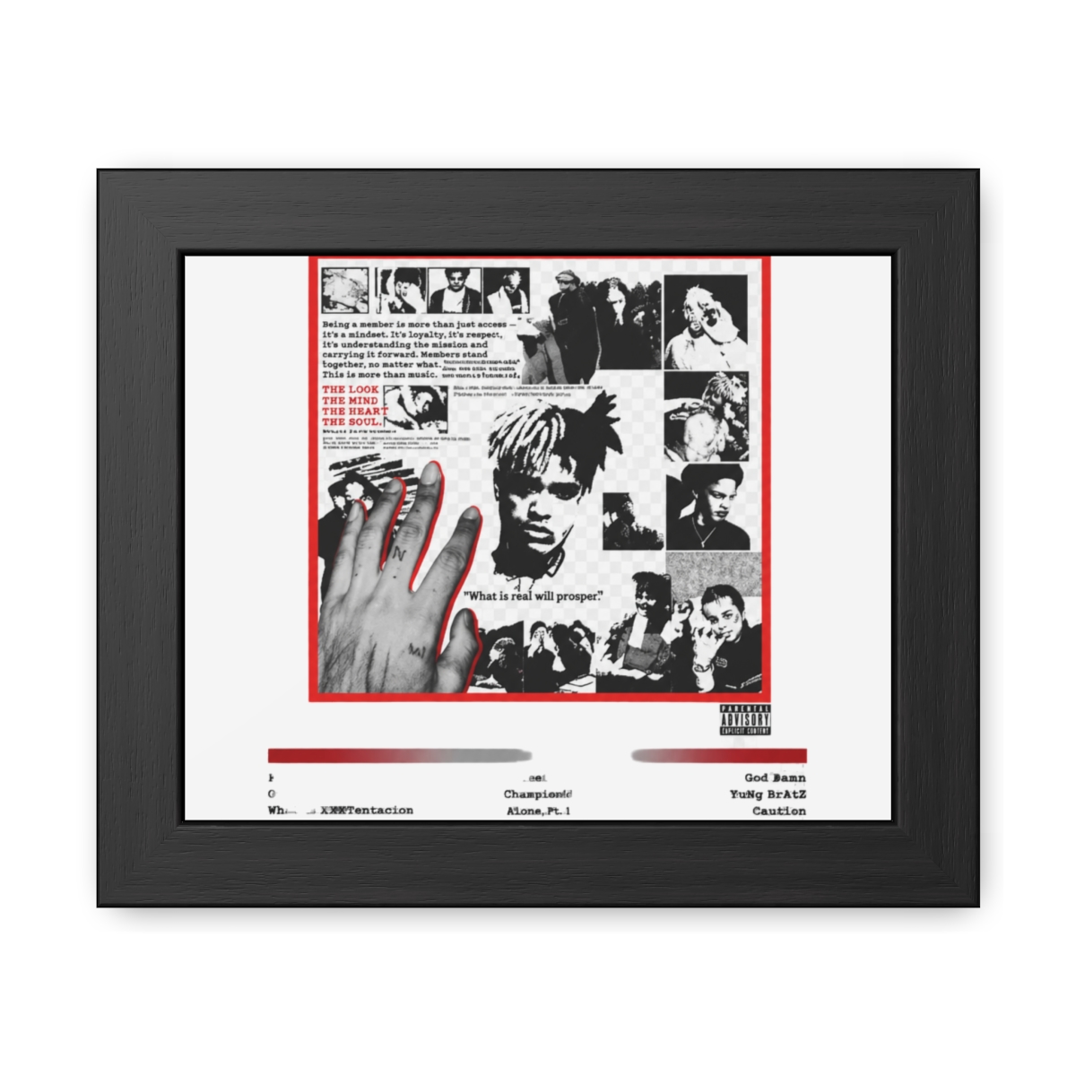 XXXTentacion Members Only Vol. 3 Framed Poster