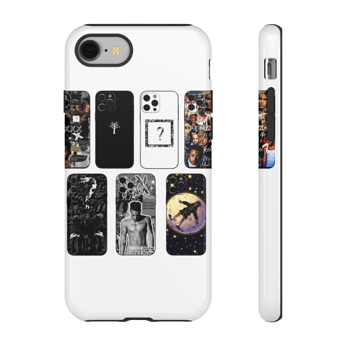 Rapper X-XXXTentacionS Phone Case For iPhone 17 16 15 14 13 12 Max Plus Silicone Black Cover