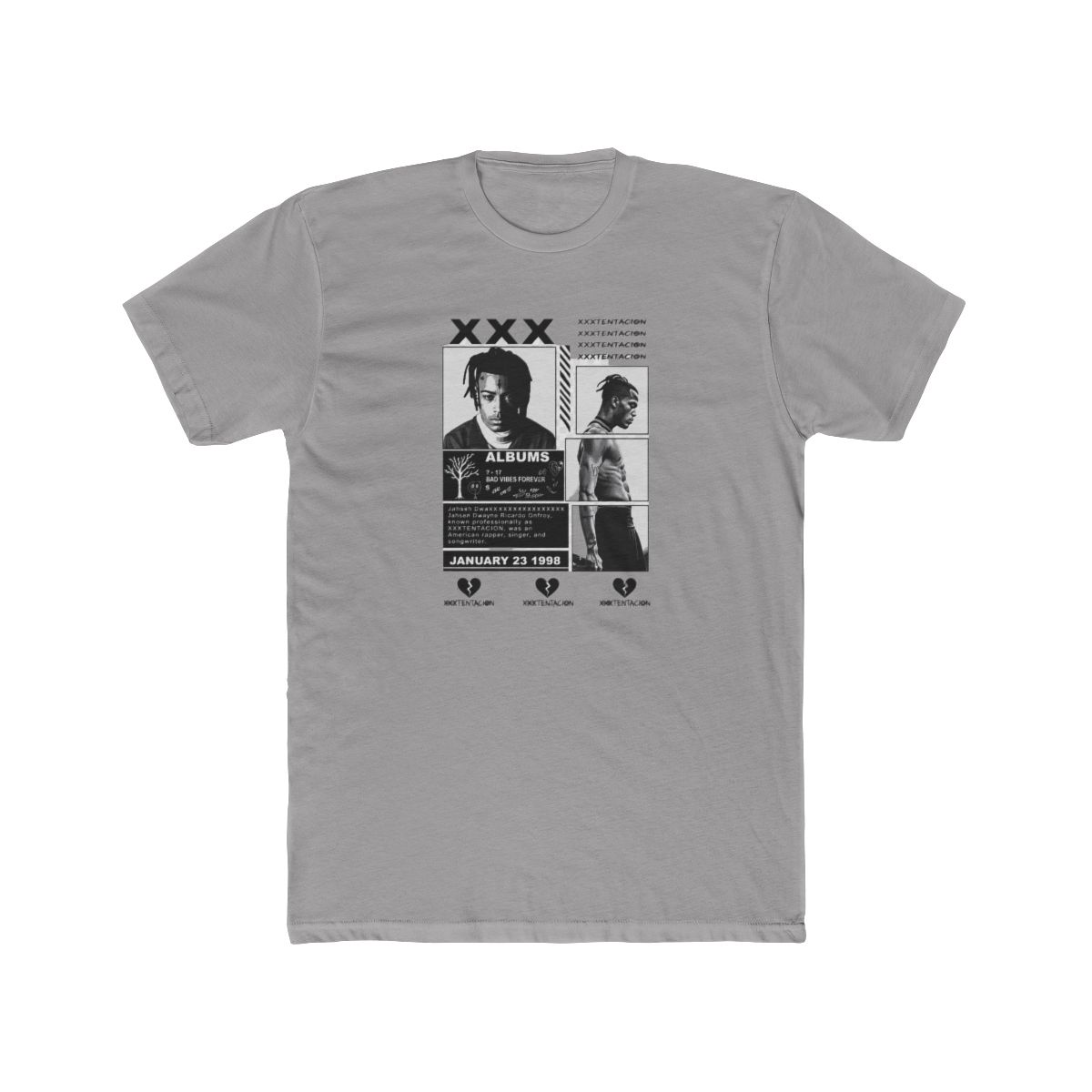 Rapper XXXTentacion Tour 2026 Graphic T Shirt Men Hip Hop Pop Music Short Sleeve T Shirt Women Vintage Cotton Tshirts Streetwear