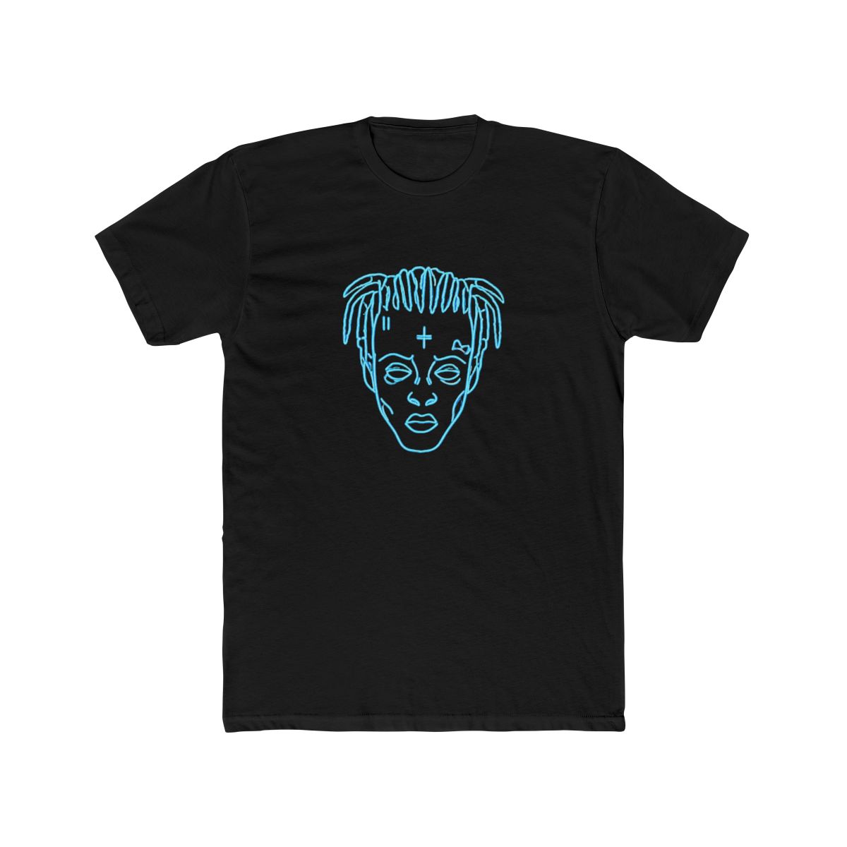 XXXTENTACION X-Ray Portrait Tee | Navy Blue Streetwear Tribute | DARK BROWN - XXXTentacion official T-Shirts merch