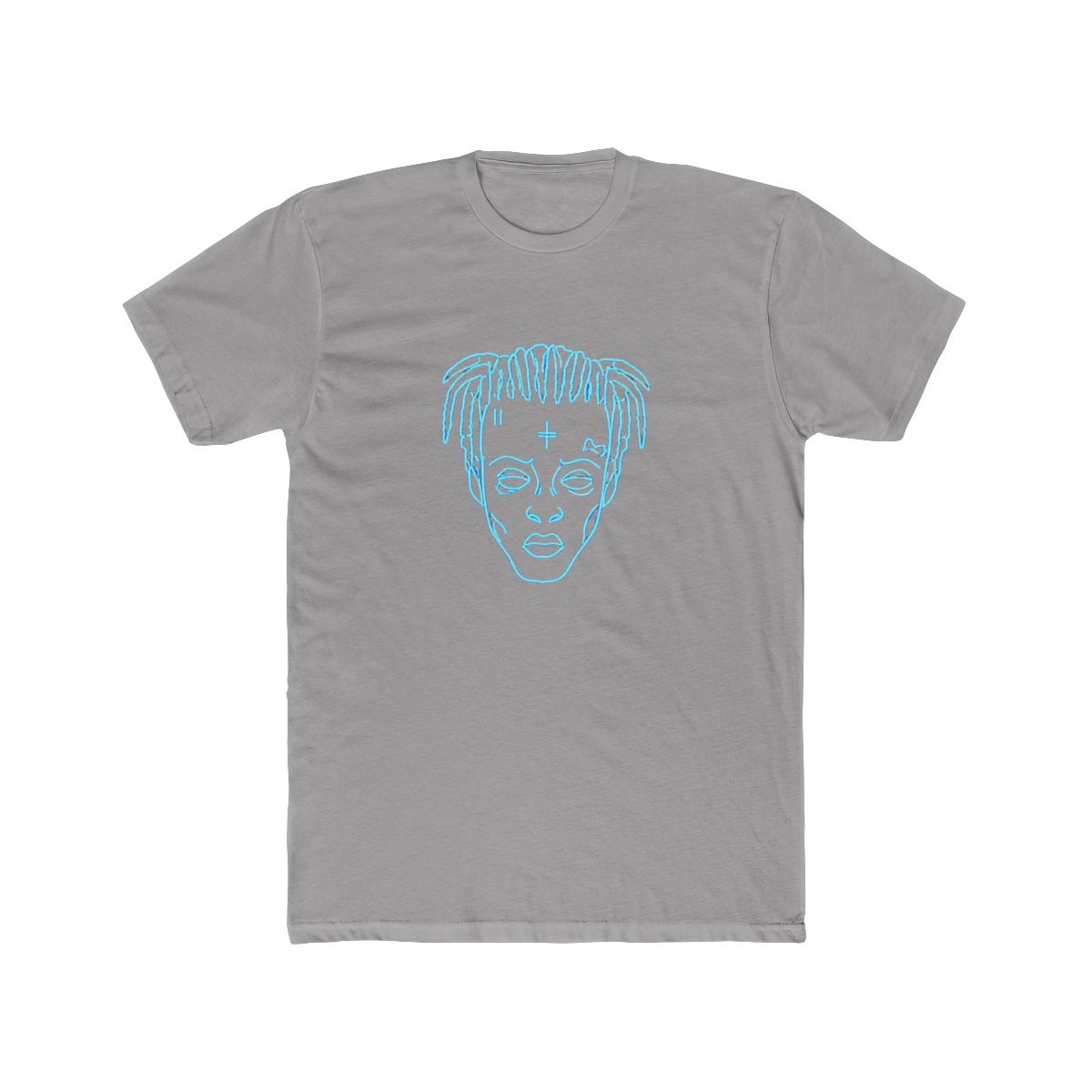 XXXTENTACION X-Ray Portrait Navy Blue Streetwear Tribute DARK BROWN Tee